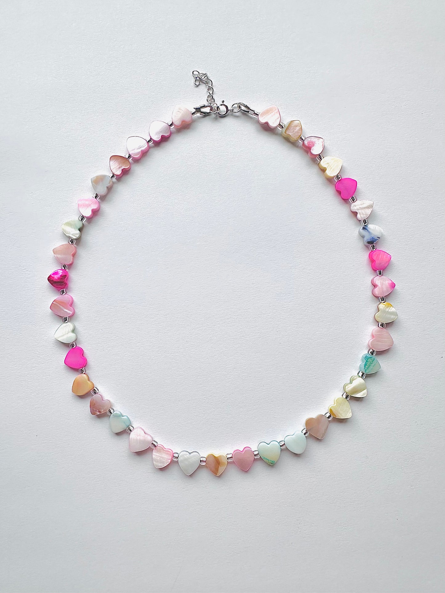 Shellina Colors Necklace - Heart Shaped Shell beads