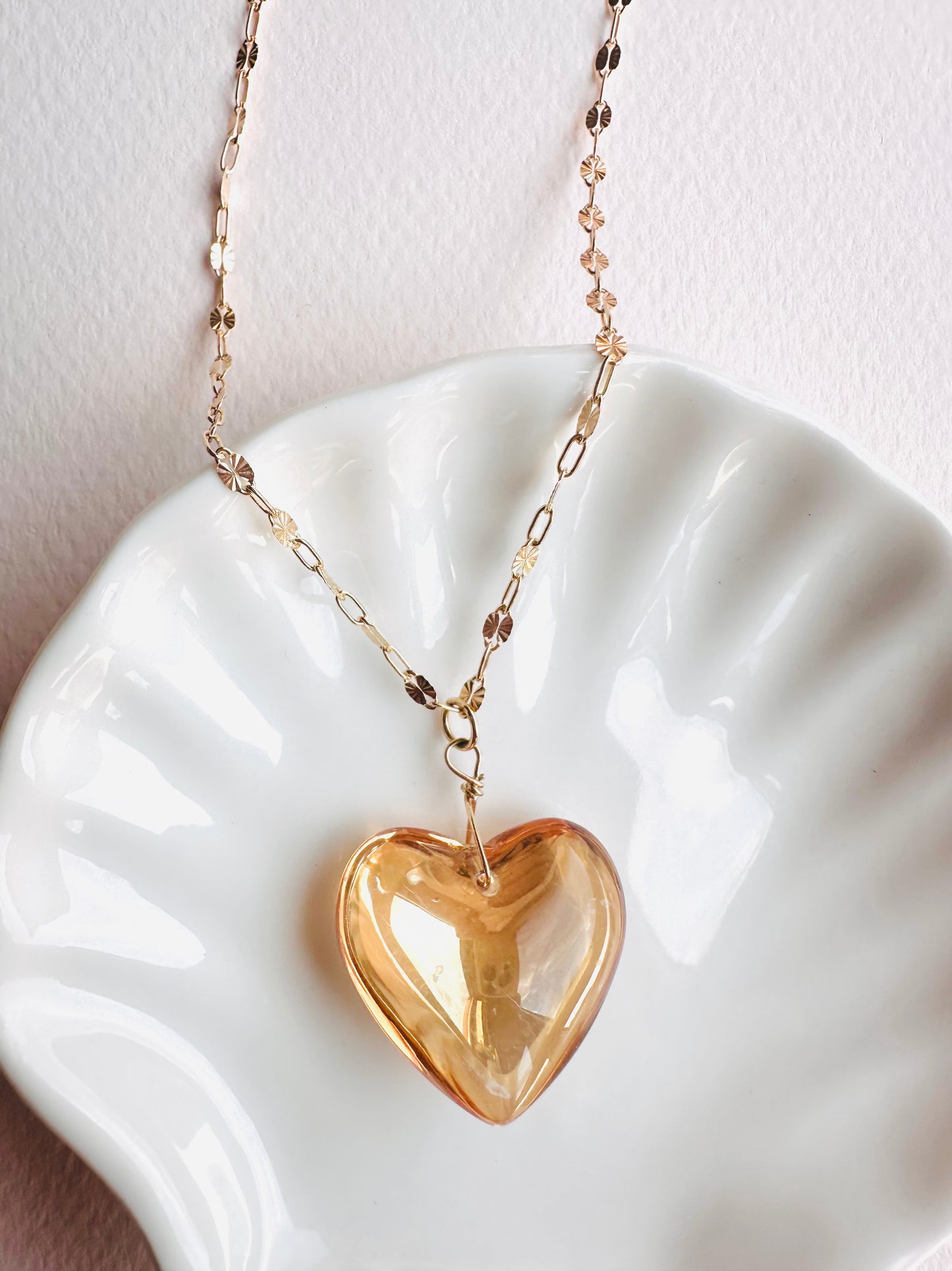 Sun-Kissed Heart Necklace