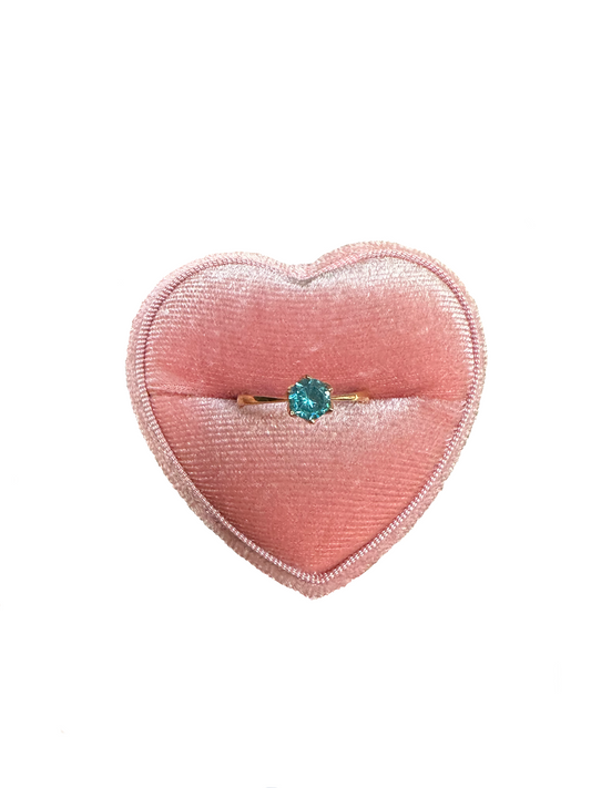 Seaside - 18k Gold ring with an Aquamarine Zircon
