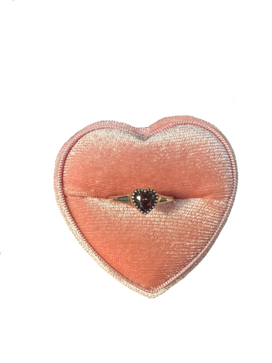 Velour Heart Ring - Sterling Silver