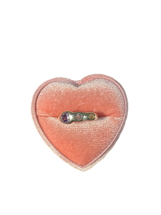 Zircon Mosaic Ring - Sterling Silver
