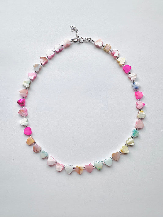 Shellina Colors Necklace - Heart Shaped Shell beads