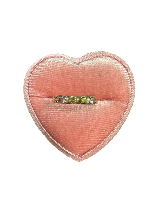 Solara - 14K Vintage Gold with Colourful Sapphires