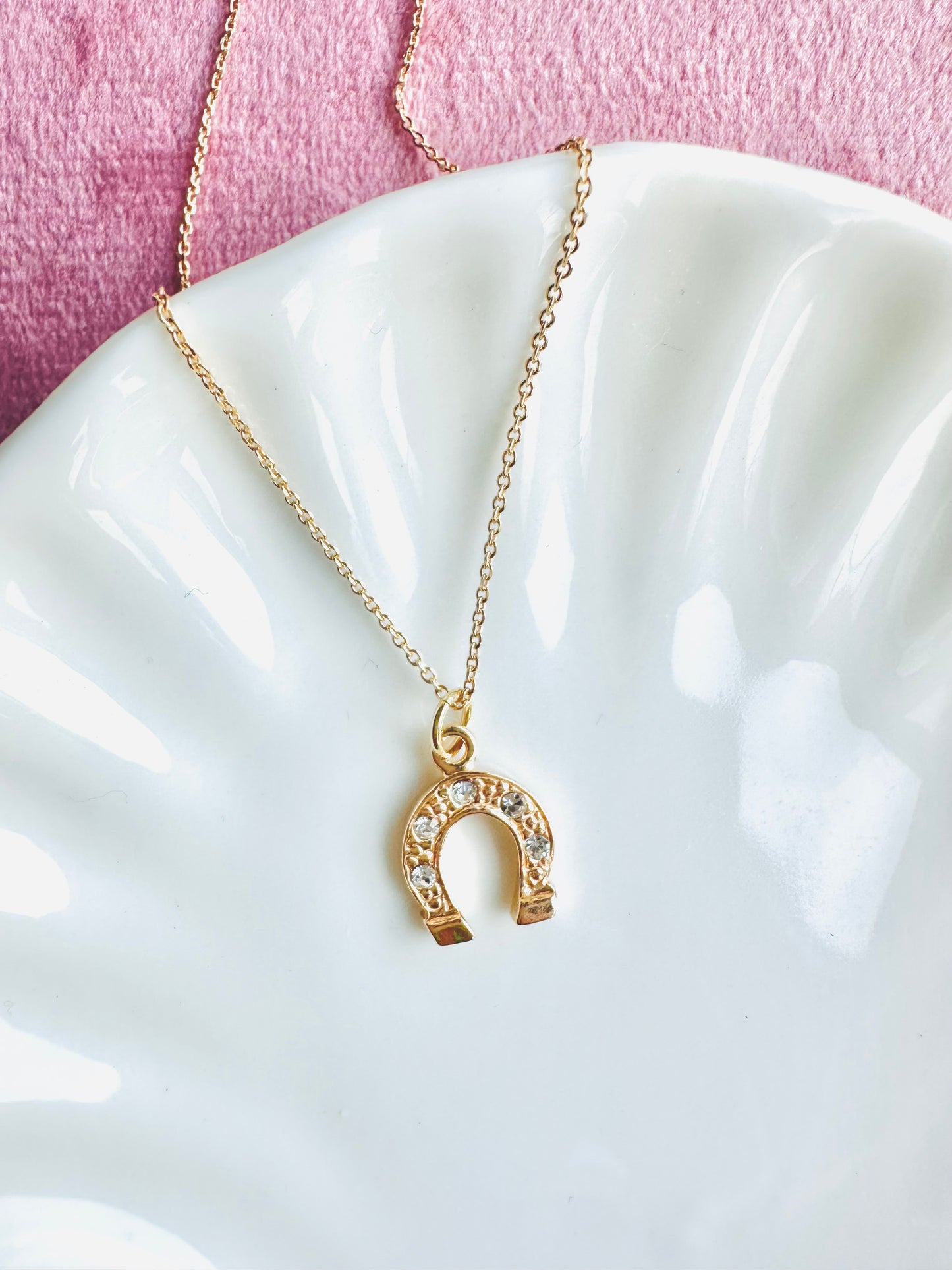 Sparkly Horseshoe Necklace